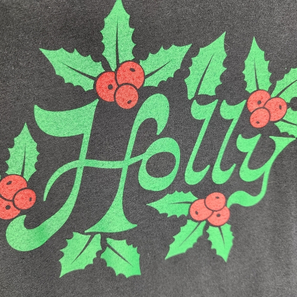 Bella + Canvas Holly Long Sleeve Tee in Black SIze L - Picture 5 of 9